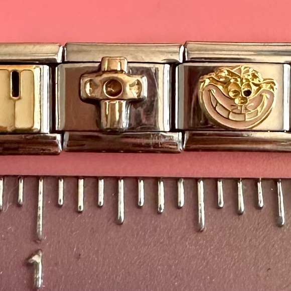 Italian charm bracelet with 22 charms - Picture 4 of 5